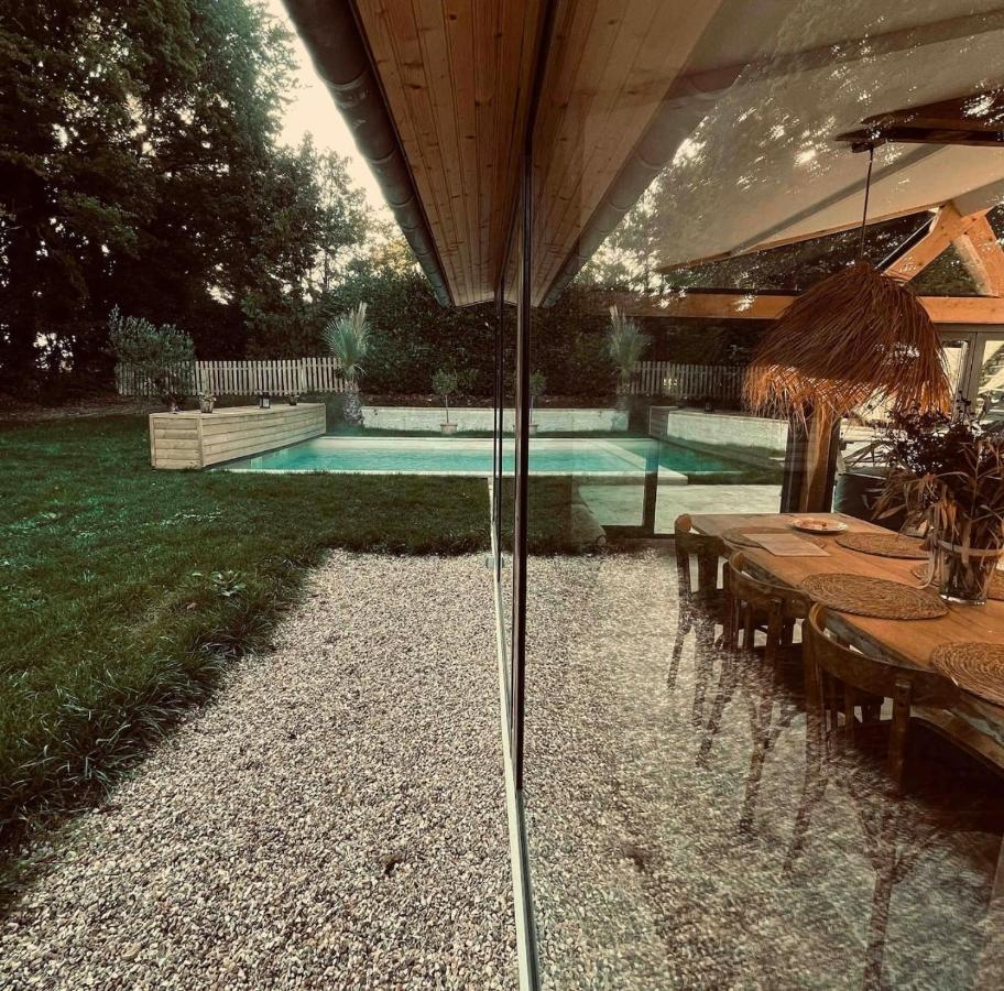 Cottage Normand Avec Sa Grande Piscine Chauffee Toute L Annee Sur Parc Arbore Et Clos En Plein Coeur De La Campagne Adapte Aux Kids Et Dog Friendly Saint-Antonin-de-Sommaire ภายนอก รูปภาพ